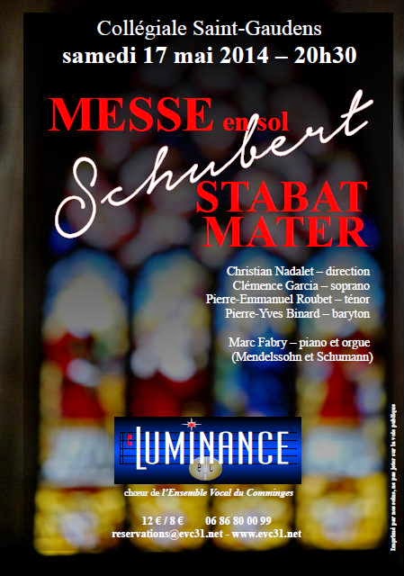 17 mai 2014 : Un concert de Luminance