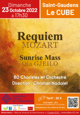 Requiem de Mozart et Sunrise Mass de Gjeilo