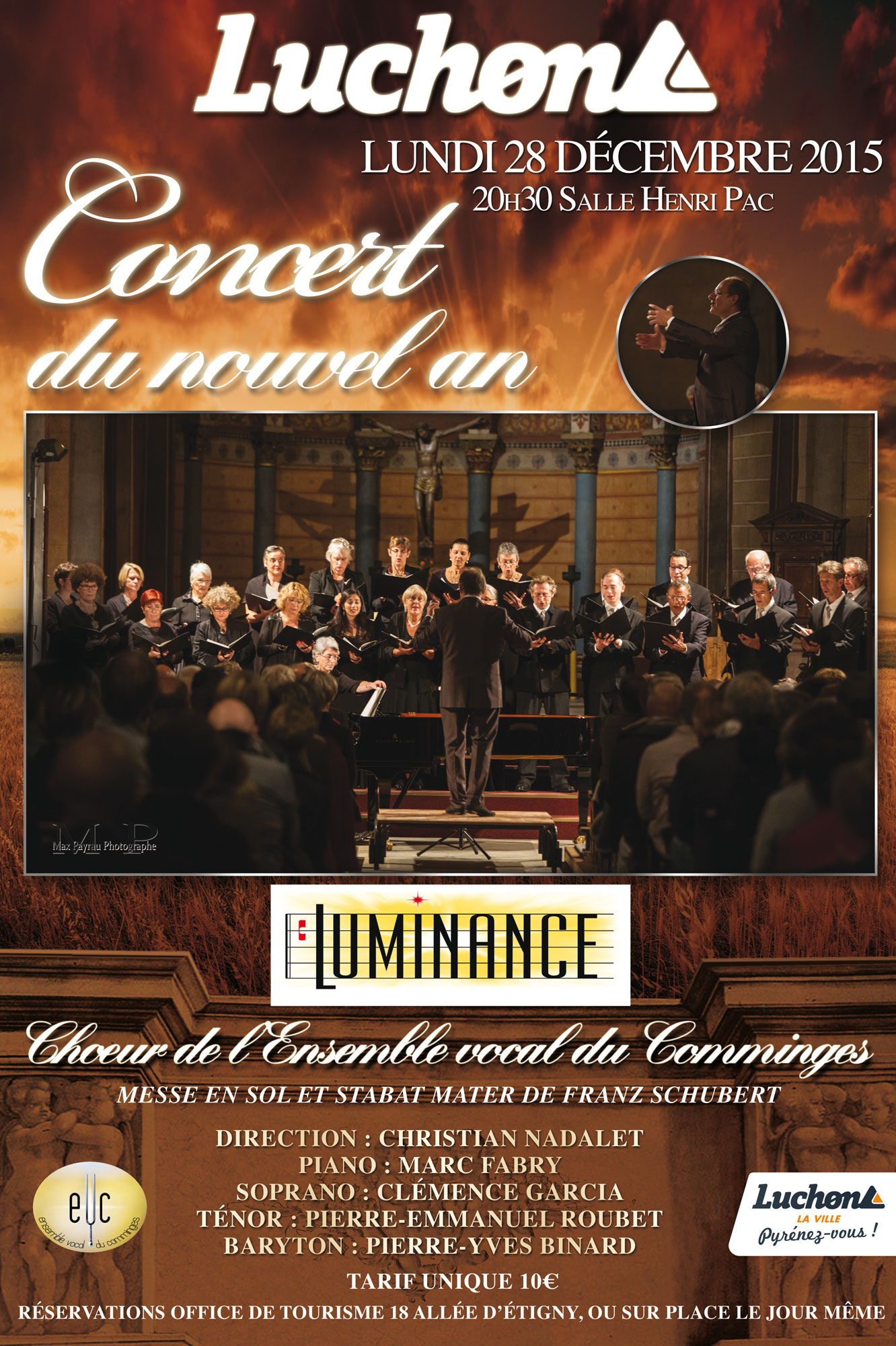 28 décembre 2015 : Concert de Nouvel An avec Luminance